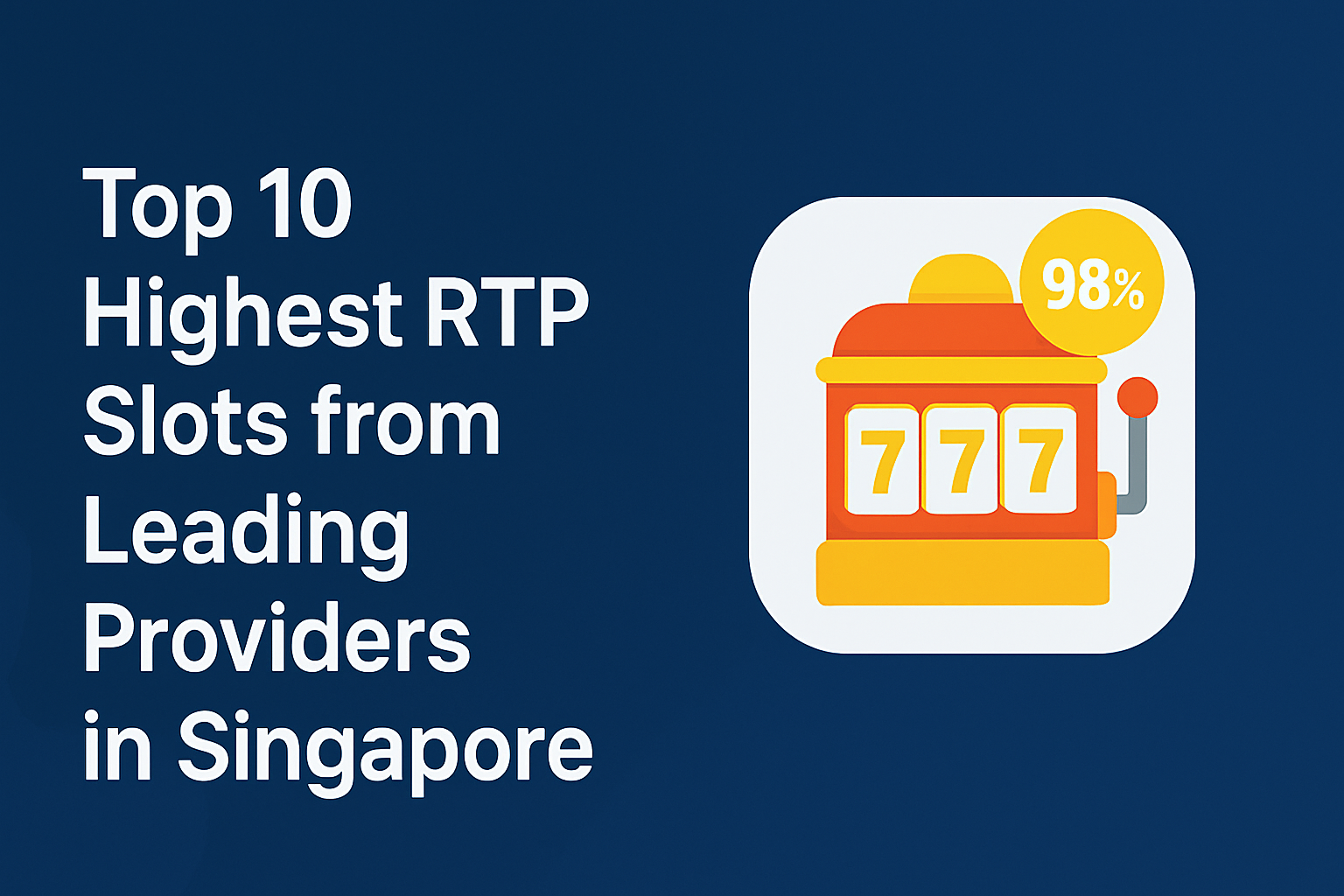 Top 10 Highest RTP Online Slots in Singapore